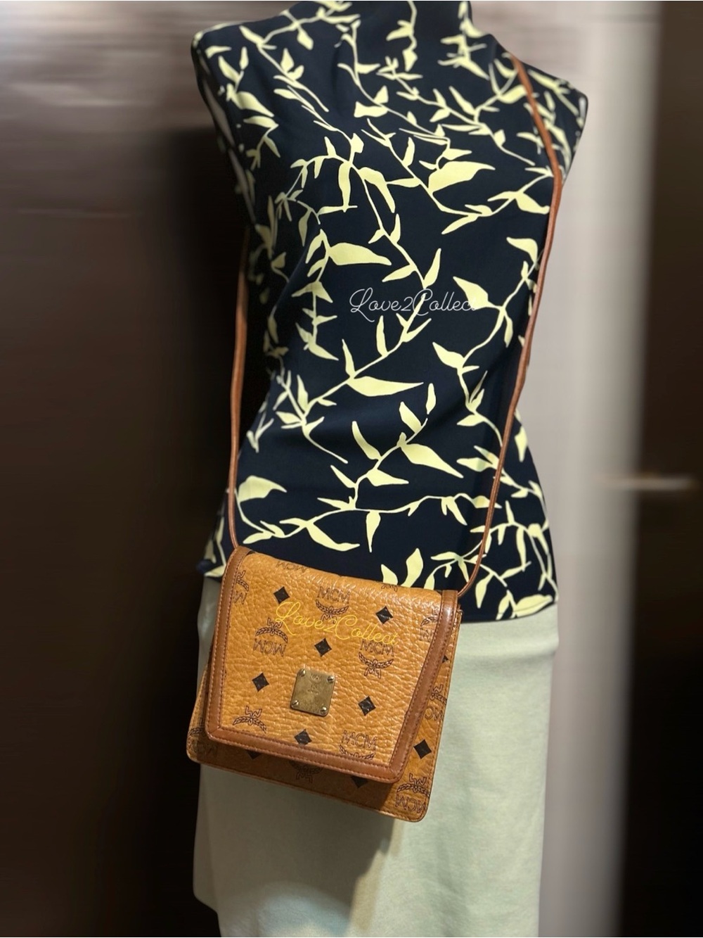 MCM Cognac Monogram Crossbody 💫 - Picture 16 of 16